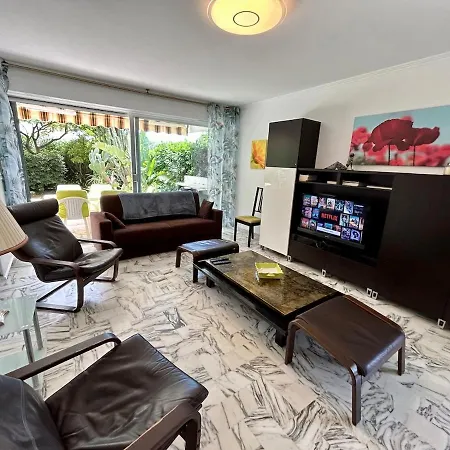 Apartman 3p Avec Jardin, Parking, Proche Antibes